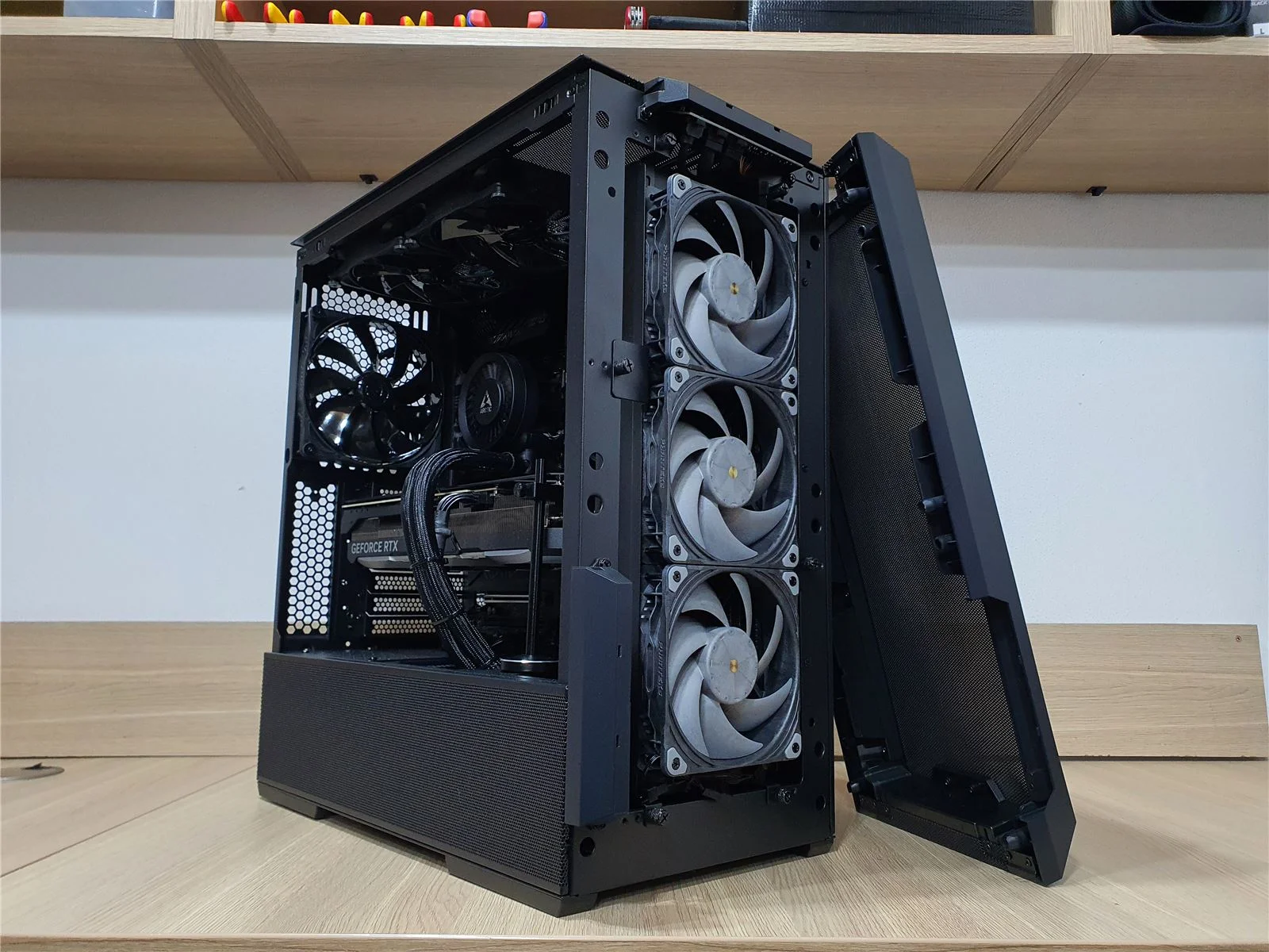 Realizácia: Detail chladenia procesora v pracovnej stanici